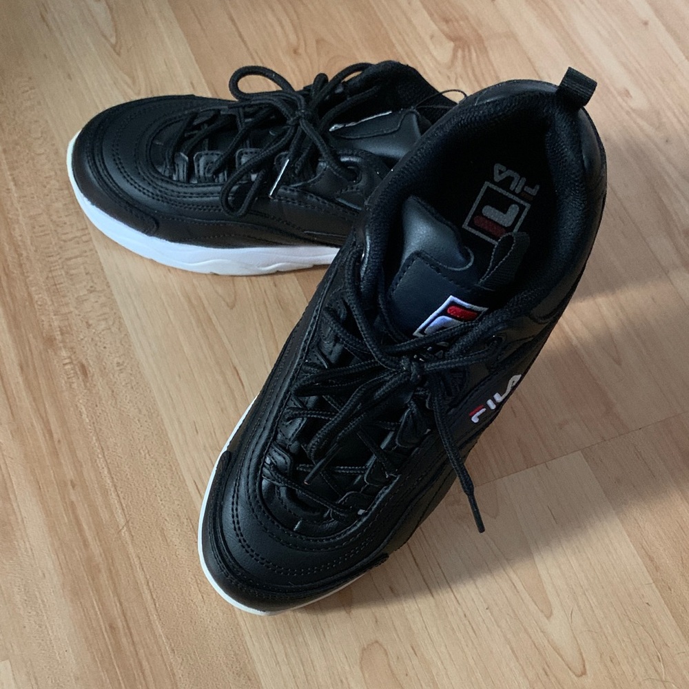 Fila Womens Black and White Sneakers
